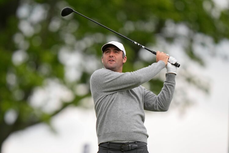 Scheffler part of 7-way tie for lead at PGA Championship